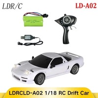 LDRC LD-A02 1/18 NSX RC Drift Car | 2.4G Remote Control USB Charge | Full Scale Proportional Control | Children Toy Gifts 2025