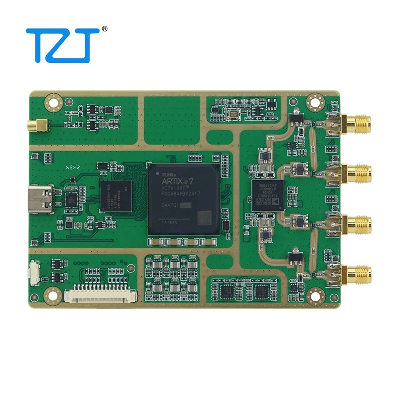 TZT HamGeek XC7A100T+AD9363 B210 Mini Software Defined Radio Development Board Replacement for HackRF PlutoSDR