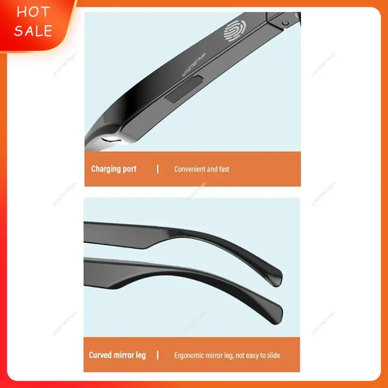Sunglasses Glasses New Smart Sunglasses Glasses Call Outdoor Sports Headphones HIFI Black Technology Anti-Touch UV A62X