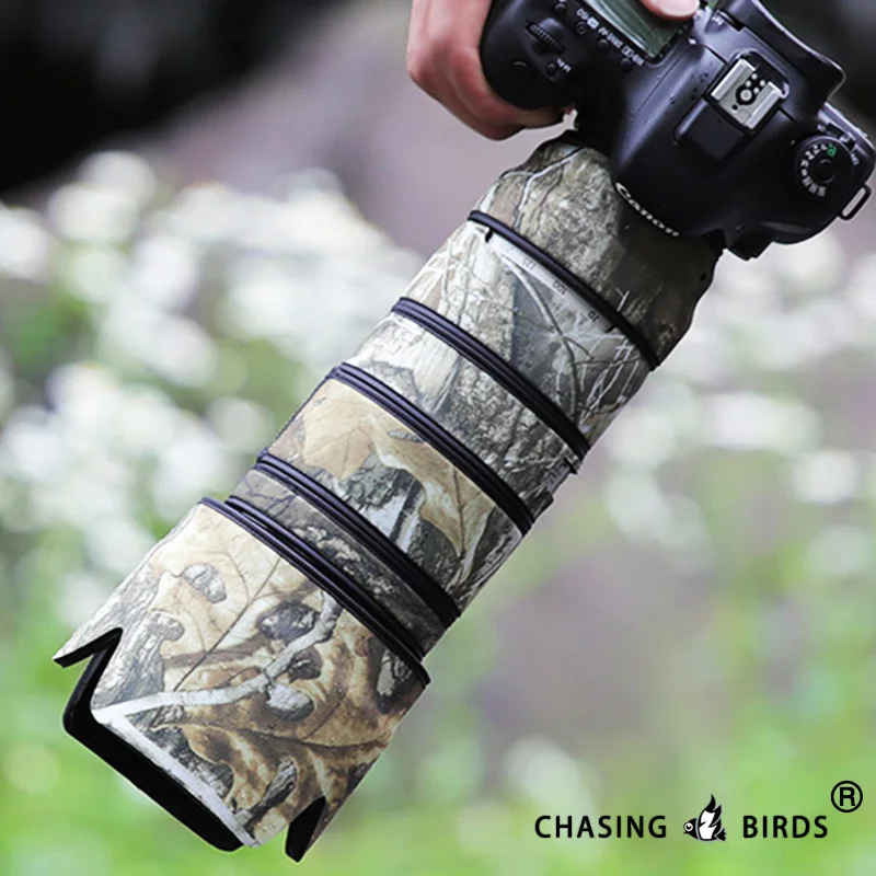 

CHASING BIRDS camouflage lens coat for CANON EF 70 200 mm F2.8 L IS II or III USM waterproof and rainproof lens protective cover