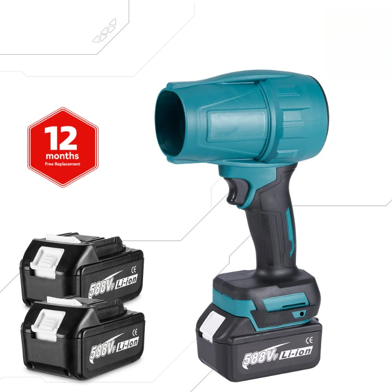 

Lithium Battery Blower Powerful Brushless Turbo Supercharged Blower Portable Handheld Rechargeable Blizzard Machine