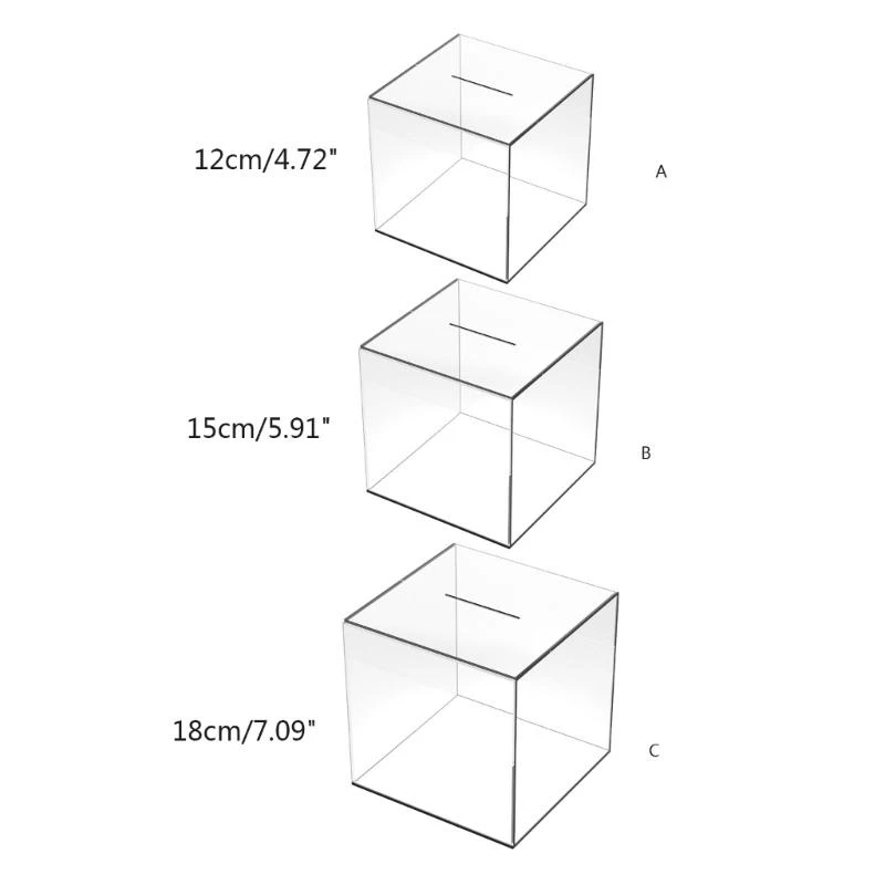 Spaarvarkens voor volwassenen Helder acryl Spaarpot Woondecoratie Geweldige cadeaus 15UB