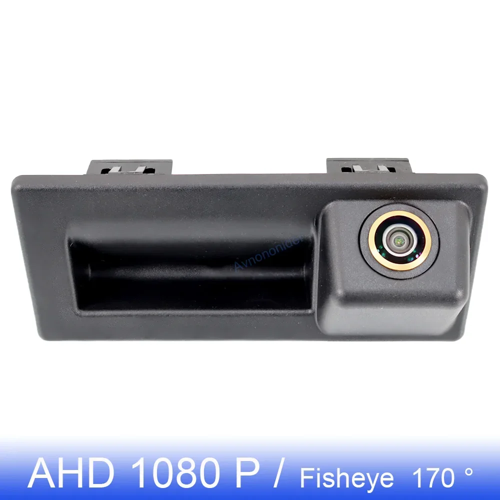 

For Audi A4 A4L S4 RS4 B9 8W 2015 2016 2017 / A3 RS3 S3 2017 Car Golden FishEye AHD 1080P Vehicle Truck Handle Rear View Camera