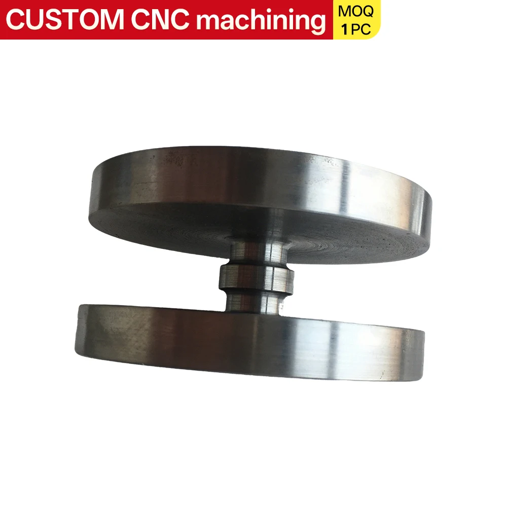 

CNC custom metal flange bushings, stainless steel and aluminum alloy, machined, milled, drilled, polished, and anodized.