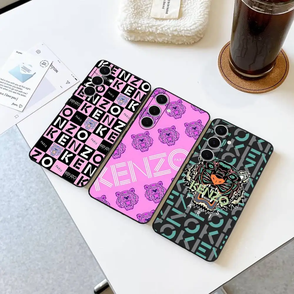 Funda de teléfono Imprint Tiger K-Kenzo a la moda para Samsung S 24 Fe 25 Ultra Plus 20 Lite 21 30 22 23 24 22 Ultra 5G