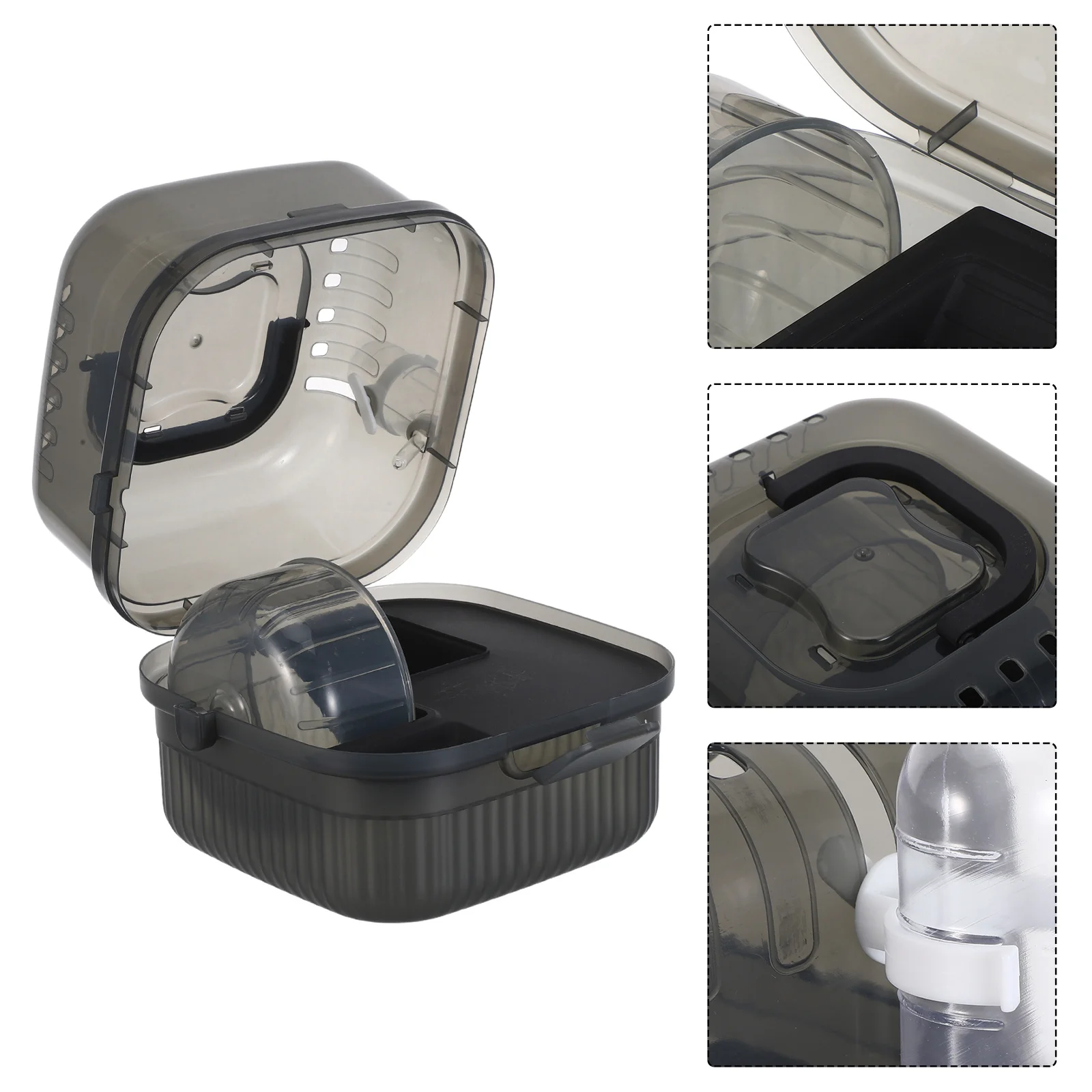 2 قفص سفر للحيوانات الأليفة قابل للطي، صندوق نقل الحيوانات المحمول للقطط والكلاب الصغيرة، نظام قفل آمن للنوافذ الشبكية القابلة للتنفس للسيارة