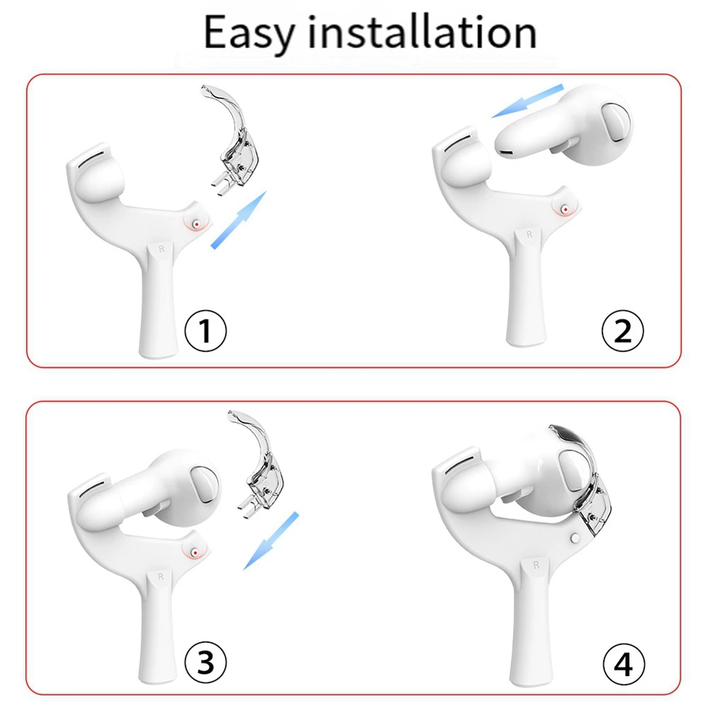 4Pcs For Meta Quest 3 Table Tennis Bat Handle Bracket Enhanced Game Experience Quest 3 Replacement