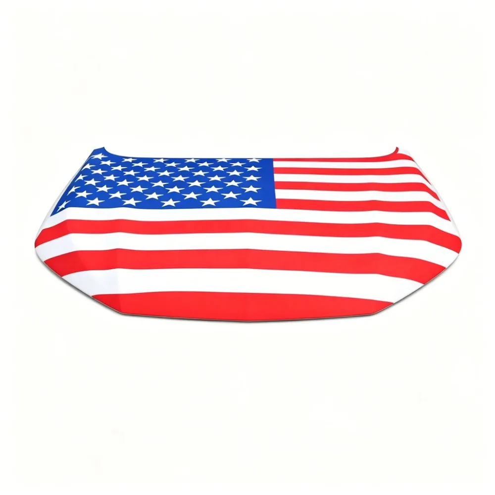 115x155cm 3.8x4.9ft American National Emblem Flag Car Engine Hood Cover National Flag Fabrics For Pickup Truck SUV For Decor