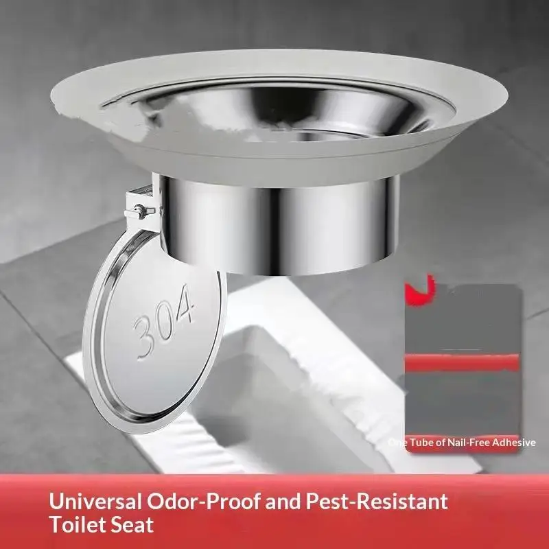 1Pcs Toilet Deodorizer Stopper Squatting Pan Anti-smell Plug Sewer Pipe Anti-blocking Cover Sewage Overflow Bathroom Fitting