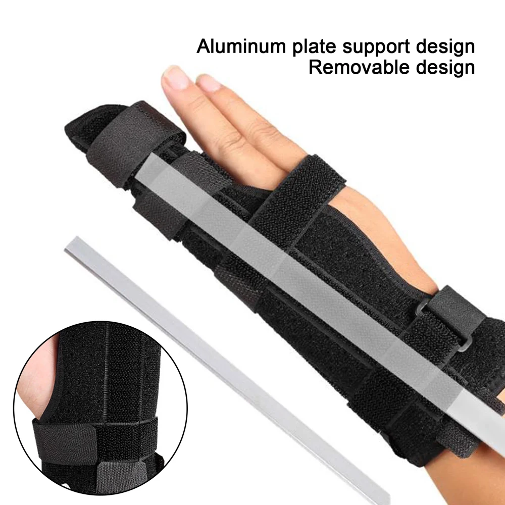 1 Pcs Boxer Finger Splint - Supports Pinky, Ring Knuckles - Straightening for Trigger Finger, Injury, Fracture,Broken,Tendonitis