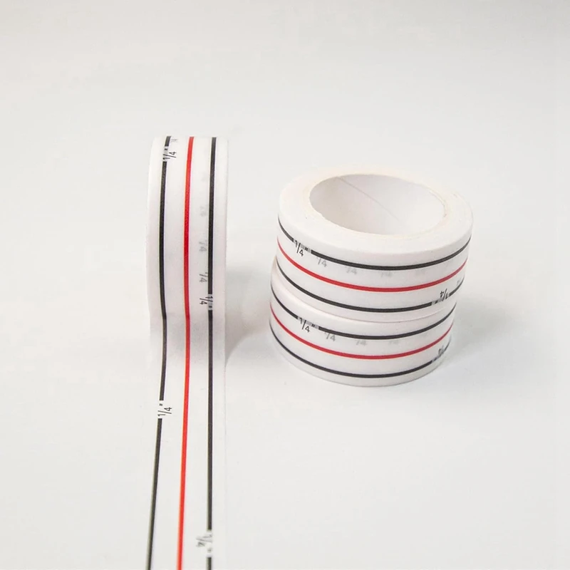 DTA6 4Pcs Seamingly Seam Guide Instruction Tool, Sewing Basting Tape for Sewing Machines, Paper Seam Tapes for Fabric