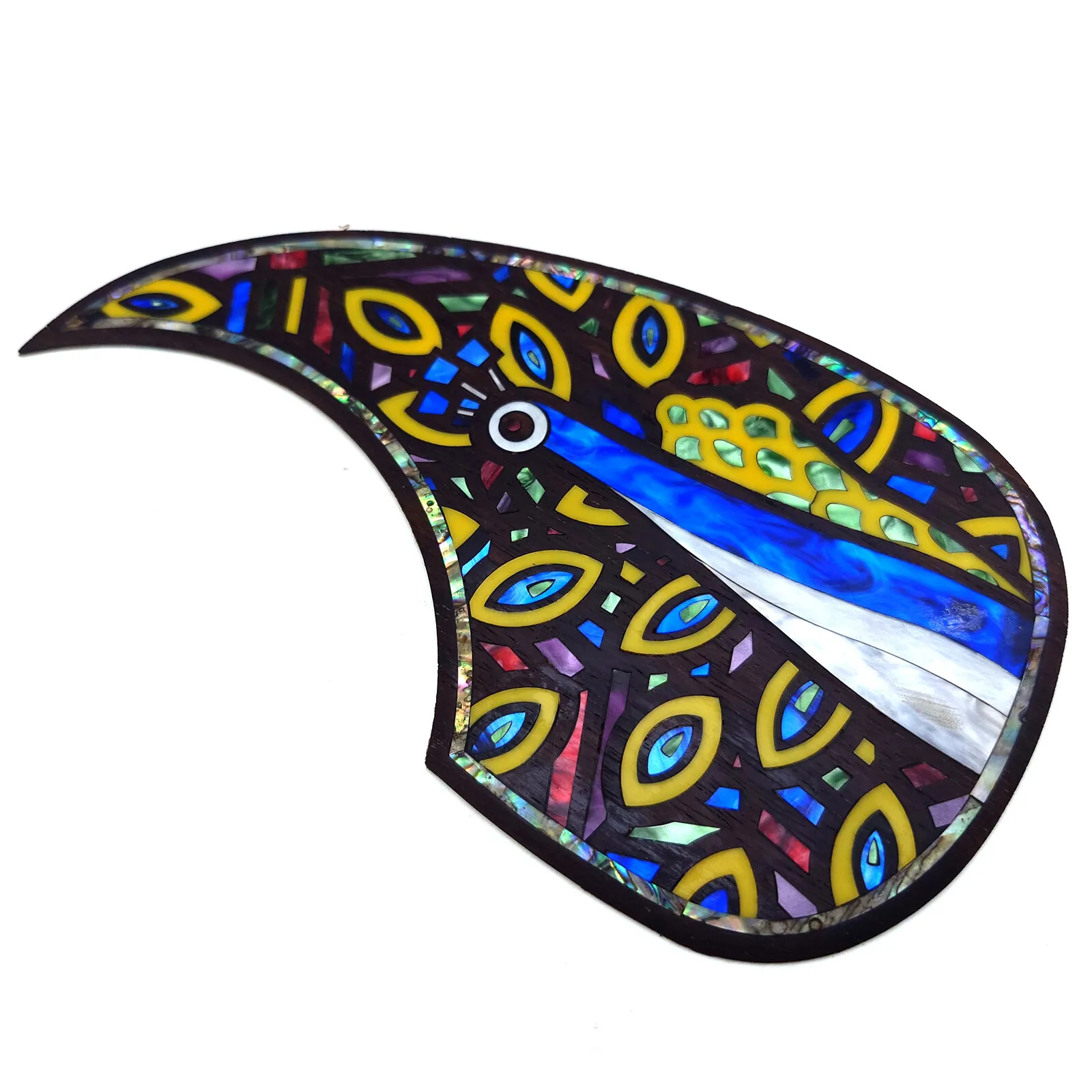 

Накладка для акустической гитары из цельного дерева с инкрустацией цветком морского ушка для гитары типа D