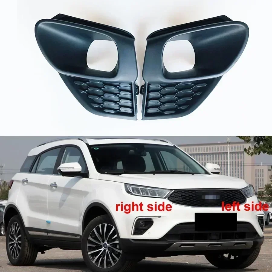 For Jiangling Ford Territory Replacement Car Front Bumper Fog Lights Cover Frame Fogs Lamp Grille