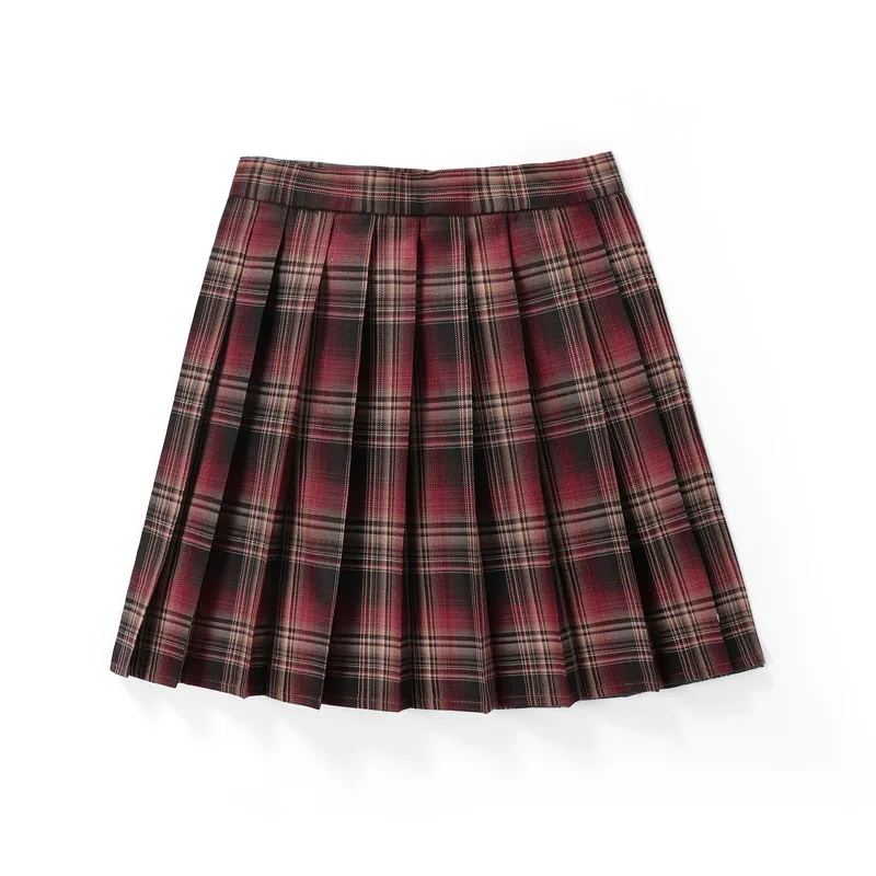 Harajuku 0Women Pleat Skirt 0Preppy Style Plaid 0Mini Cute Japanese School Uniforms Ladies Jupe Kawaii
