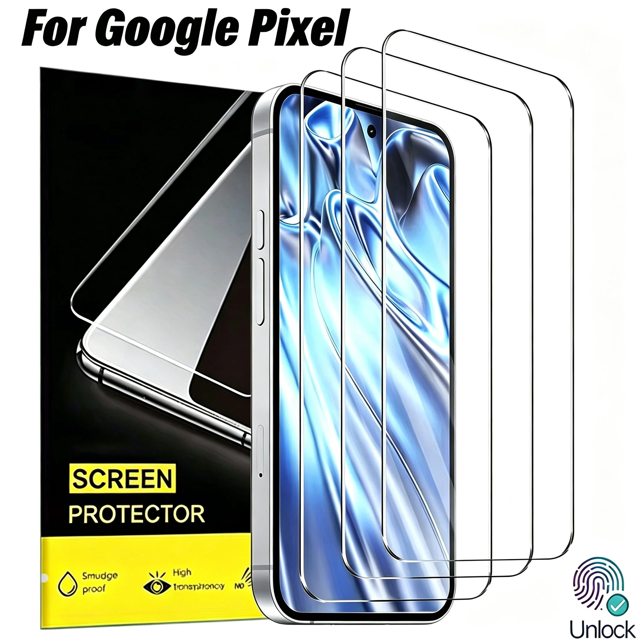 HD Clear Tempered Glass Films For Google Pixel 9 10 Pro Anti-Scratch Screen Protector Full Coverage Film For Google Pixel 9 10