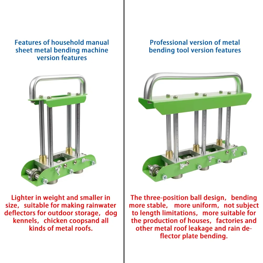 Professional/Lightweight Version Metal Edge Roller Bending Tool For Rain Diverter & Making Folding Edges For Various Metal Roofs