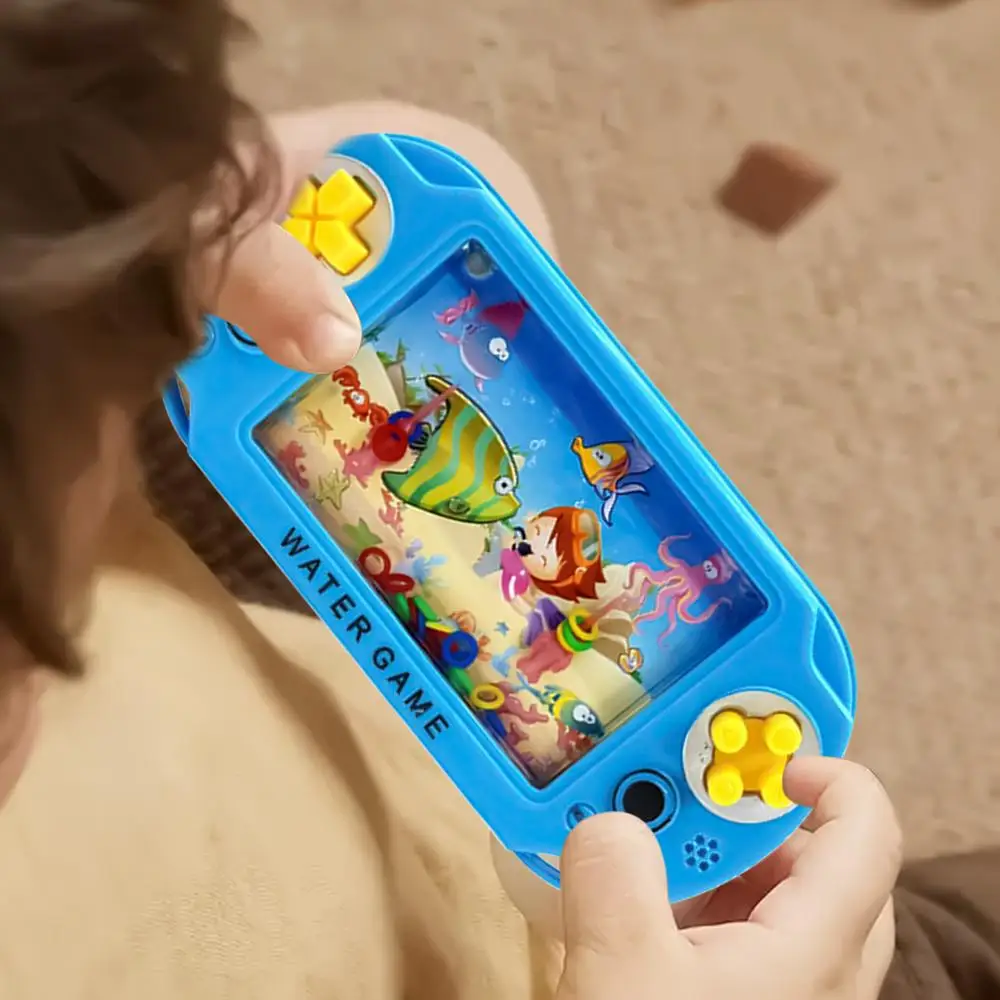 Stressabbau-Spielzeug Wasserring-Spiel Nostalgisches Wurfringspiel Handliches Wasserspielzeug Geburtstagsgeschenk für Kinder Zufälliger Ozean-Stil – Detail 14