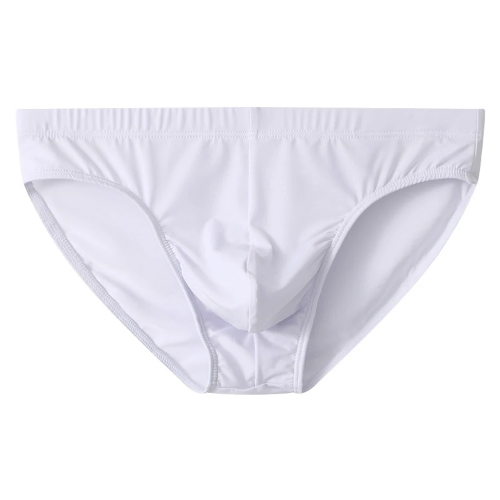 Ice Silk Men's Casual Undershorts Designed to Offer Comfort with a Stylish Low Waist and Innovative U Shape Fit