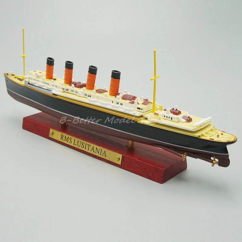 1:1250 Diecast Ship Model Toy ATLAS RMS Lusitania Ocean Liner Cruiser Replica Collection