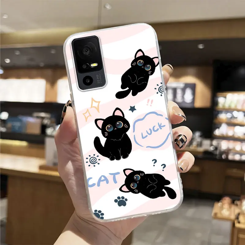 For TCL 40 SE /40 XL /40 T 405 406 408 403 Case Silicone Soft Luxury Transparent Shockproof Phone Case for TCL 40 NxtPaper Funda