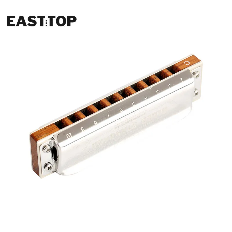 EASTTOP PRO10 Harmonica Music Instruments Key of C 10 Holes Chromatic Instrumentos Musicales Chromatic Competitive