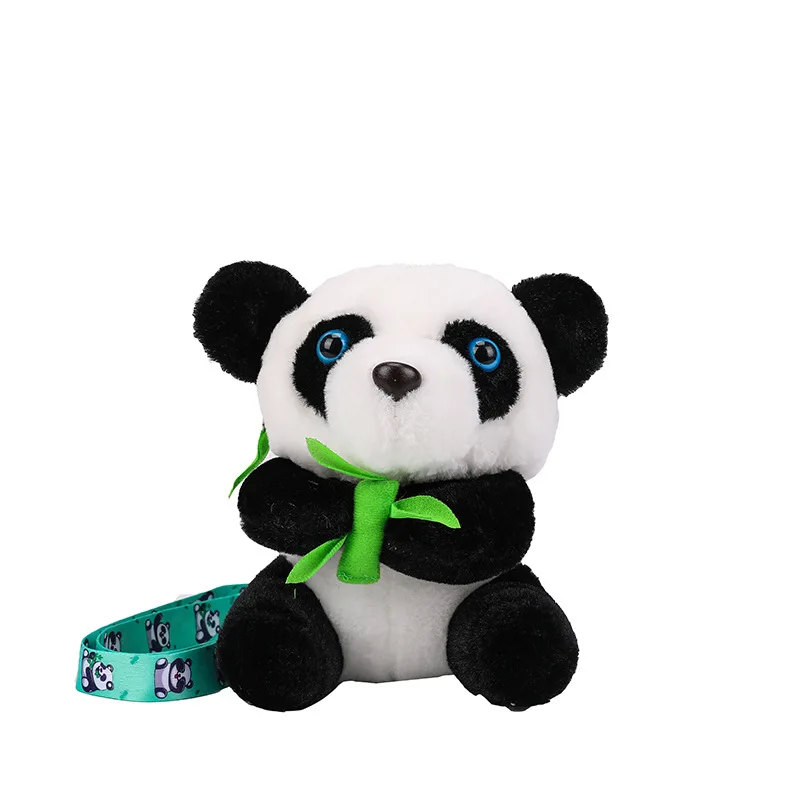 Panda dos desenhos animados saco crossbody para crianças, saco engraçado criativo, mini pelúcia bonito, roupa infantil, saco de lanche combinando, meninas doces, todo o jogo