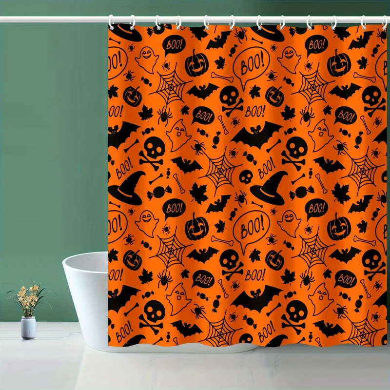 Festive Halloween Shower Curtain: 72