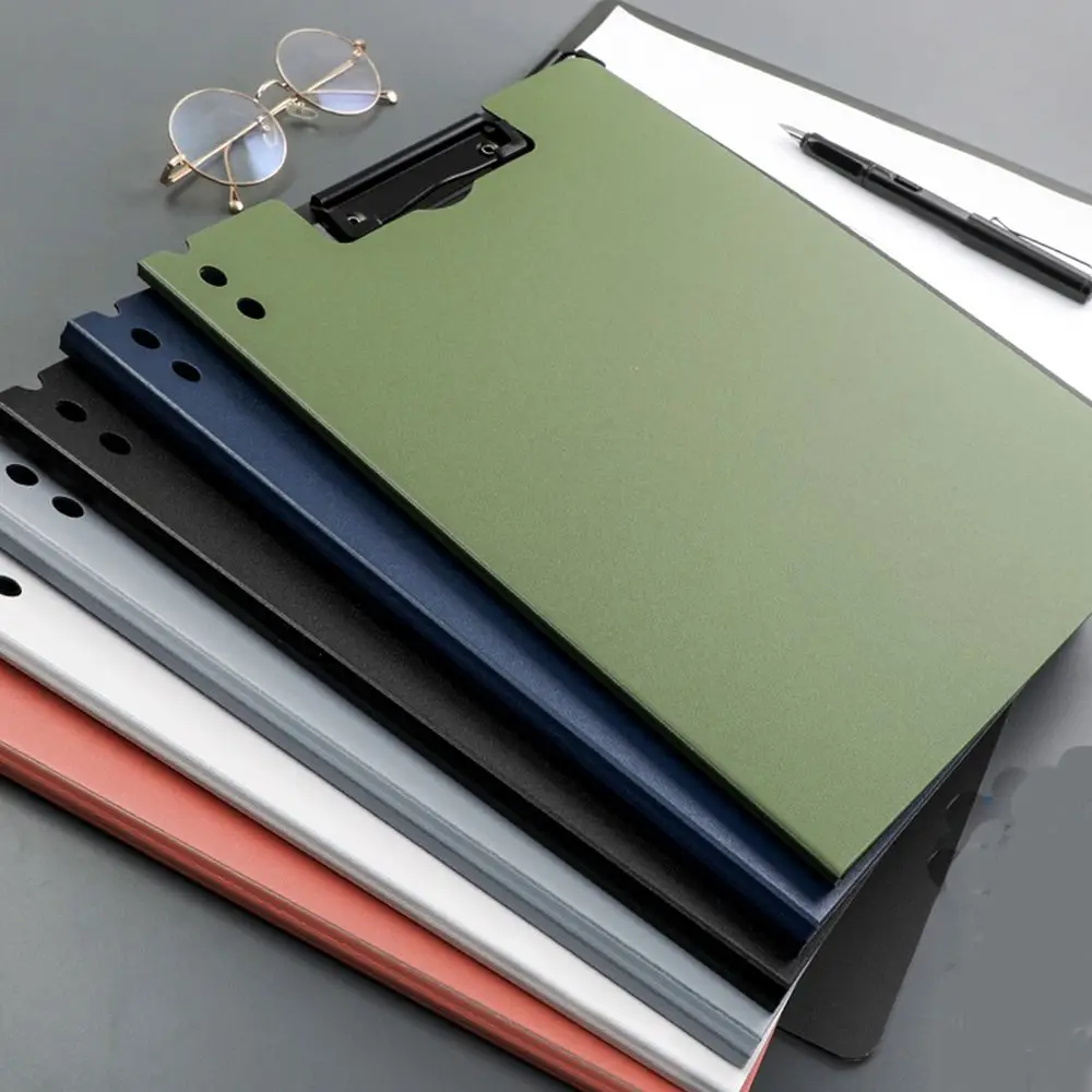 Prancheta com Clipes Duplos, Memo Clip, Writing Clipboard, File Folder, A4 File, Test Paper Storage