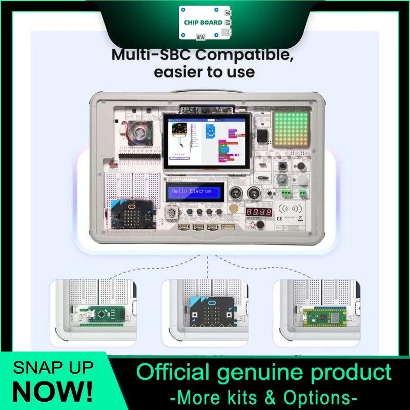 Elecrow Crow Pi 3 AI Development Station for Raspberry Pi Arduino Micro bit and Pico