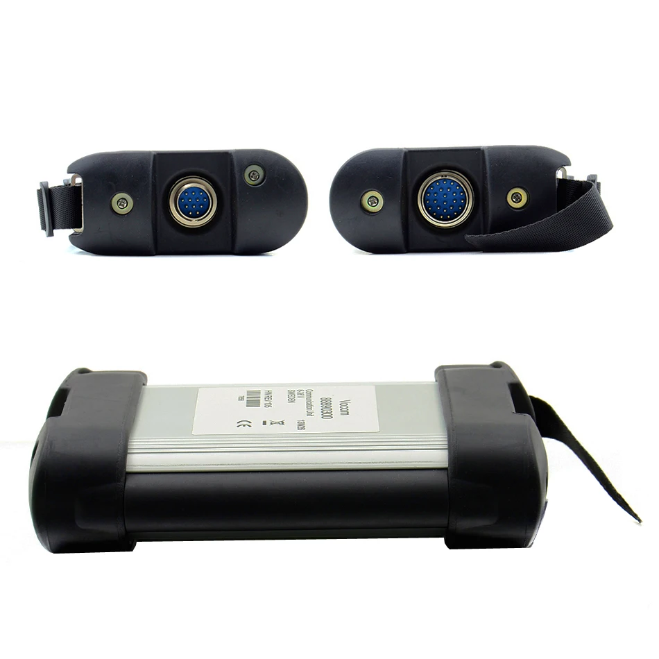 واجهة مستديرة Forvol.vo VO-COM 2 أدوات تشخيص السيارات Vocom 88894000   الماسح الضوئي الثقيل du.ty Truck Obd2 لـ M-ack لـ V-olv