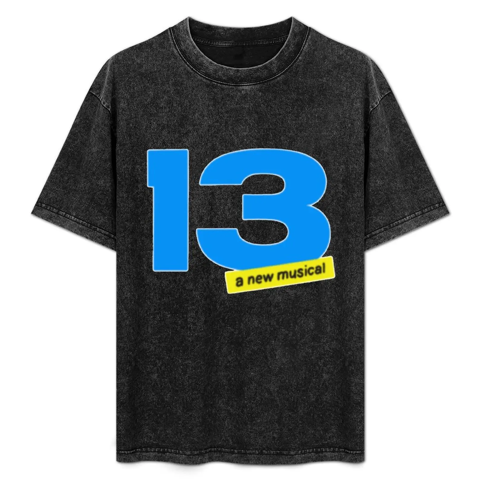 13 the Musical Logo T-Shirt Plus Size Simple Casual Top