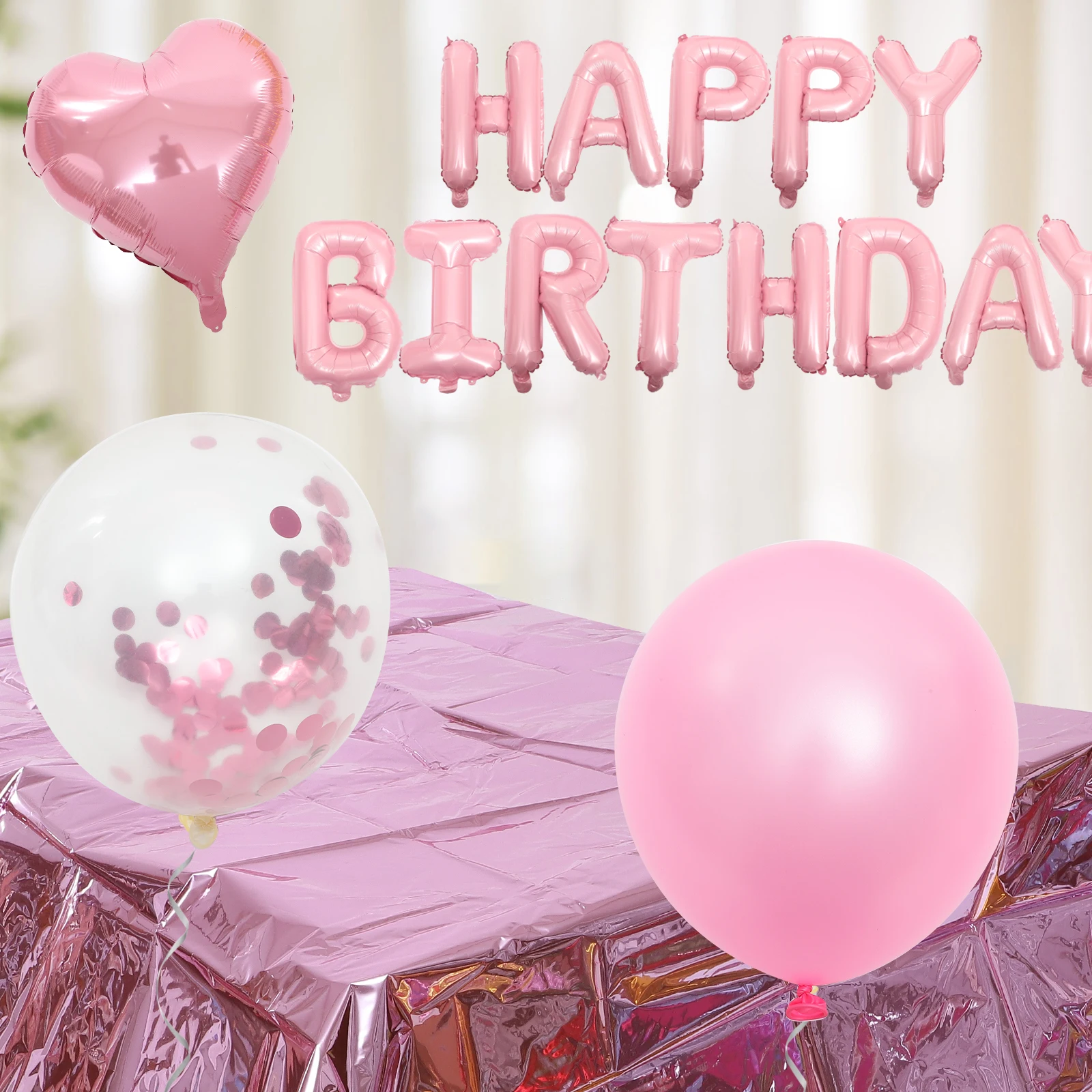 

1 Set Pink Balloons Kit Set Party Supplies For Women Birthday Party Layout Pink White Balloons Birthday Balloon