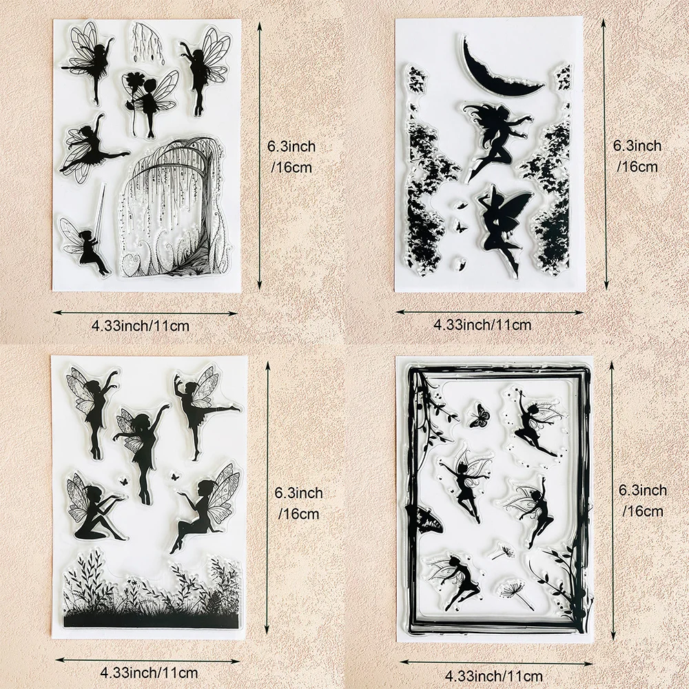 Wunderschöne Feen-Stempel/Siegel für DIY-Scrapbooking, Kartenherstellung, Album, dekoratives Siegel, Basteln