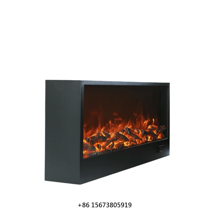 Bedroom Decoration Fireplace Low Power LED Flame Insert In Wall Safe Electric Fireplace