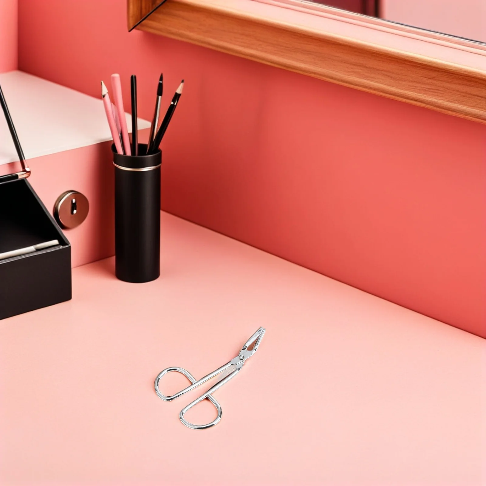 

5Pcs Tweezers for Eyebrows Stainless Steel Curved Tip Scissor Style Handle Efficient Hair Plucker for Sensitive Skin Care