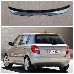 Spoiler Bibir Atap Belakang For Skoda Fabia RS Mk2 ABS Pengilap Plastik Hitam Spoiler Universal Sayap Ekor Mobil