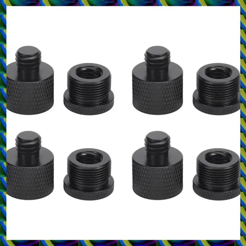 Set Adaptor Ulir Mikrofon 16 Buah Harian 5/8 Betina Ke 3/8 Jantan dan 3/8 Betina Ke 5/8 Jantan Ulir Adaptor Sekrup untuk Dudukan Dudukan Mikrofon