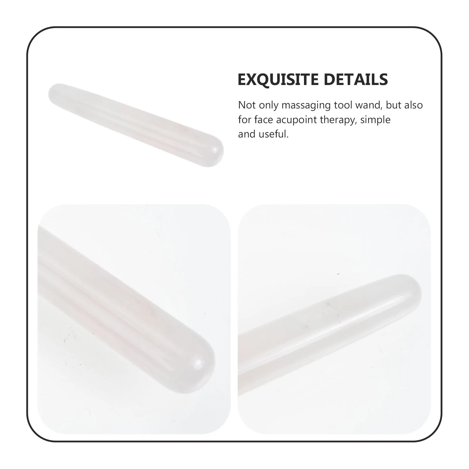 

Jade Massage Stick Smooth Skin-Friendly Portable Acupressure Tool For Face Body Lightweight Massaging Wand