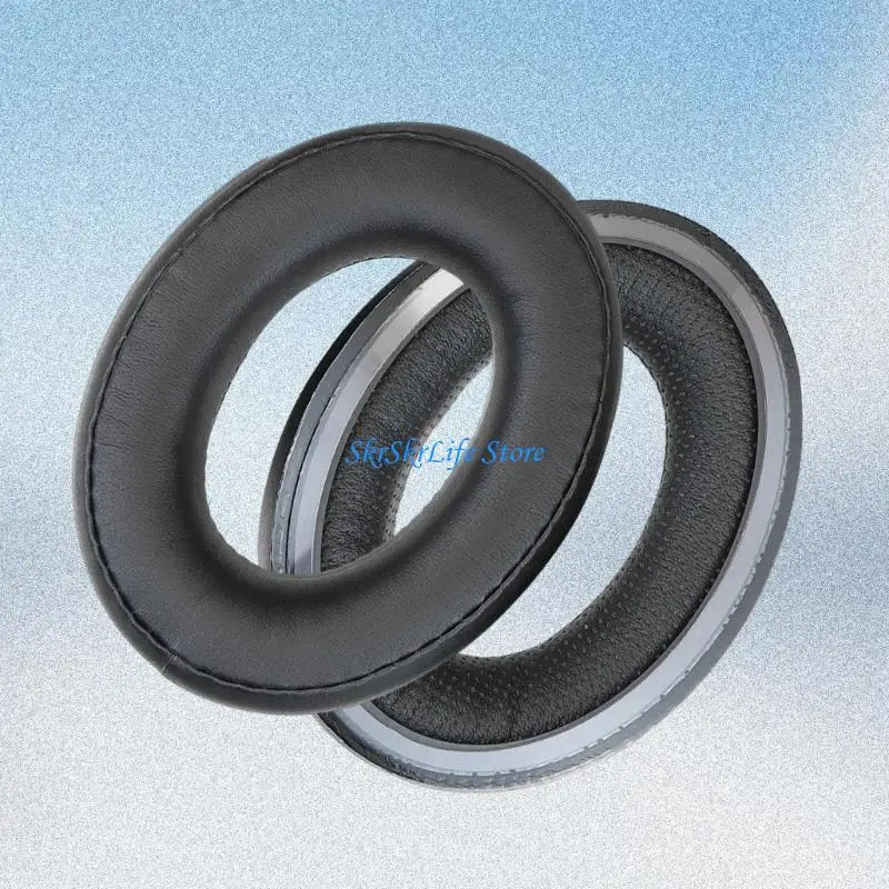 Papaderos cuero proteínas reemplazo E65E Pads para orejas para auriculares HD620 Cojines orejera