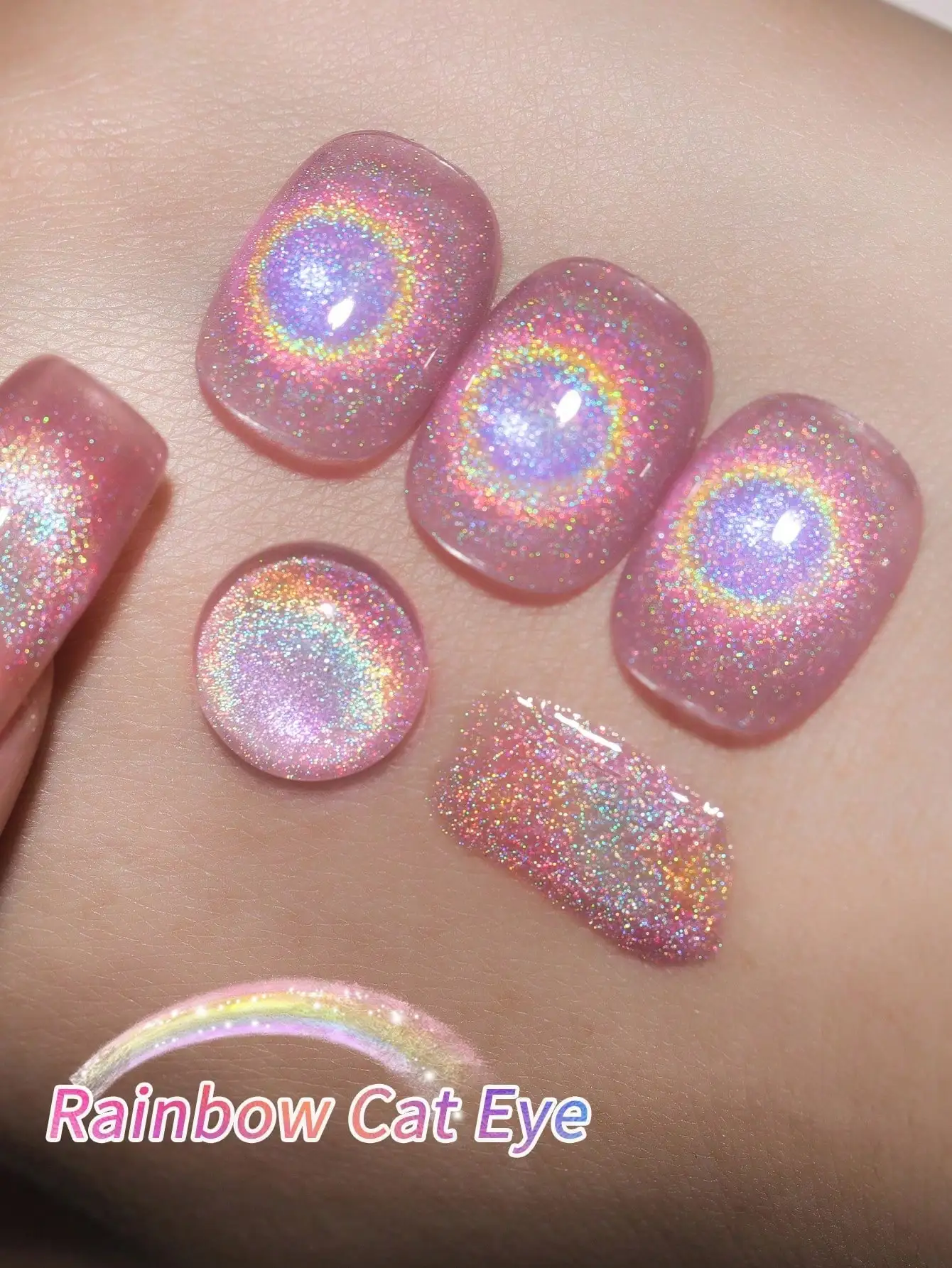 XEIJAYI 1Pc 15Ml Regenboog Cat's Eye Nagellak Losweken UV LED Gel Vernis Nail Art Voor Vrouwen DIY-Geen Magnetische Stok Inbegrepen