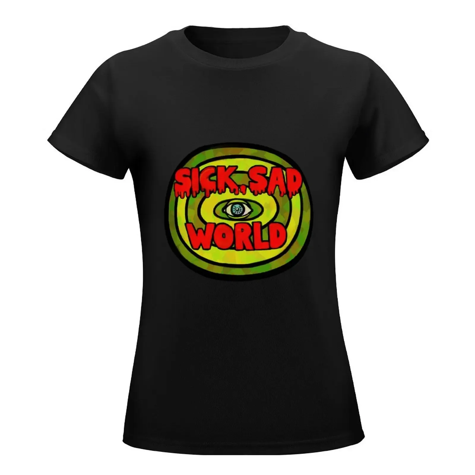 Sick Sad World T-Shirt anime clothes summer top graphics cute t-shirts for Women