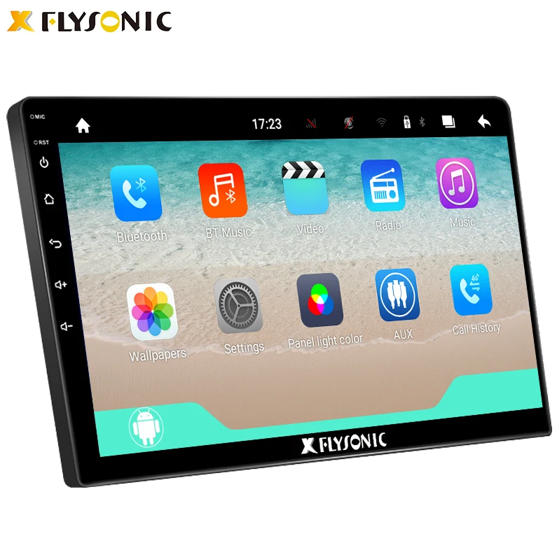 Flysonic Mirror Link Dvd Player Supplier for With Gps and Rear View Camera 24 Volt Android Double Din Radio Car Radio