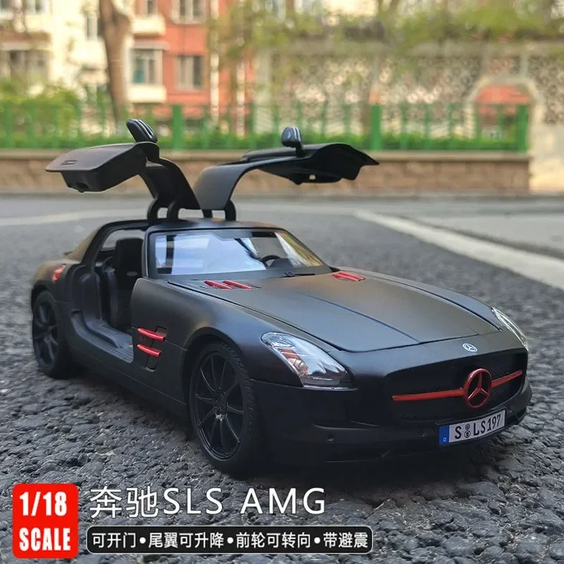 

Maisto 1:18 Mercedes Benz SLS AMG High Simulation Diecast Car Metal Alloy Model Car kids toy gift collection decoration display