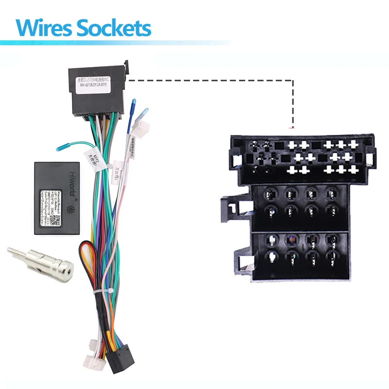 Picture 3: Car Radio Wire Harness Power Adapter Canbus For Renault Duster Laguna 3 16pin Android Stereo Video GPS ISO Cable Connector