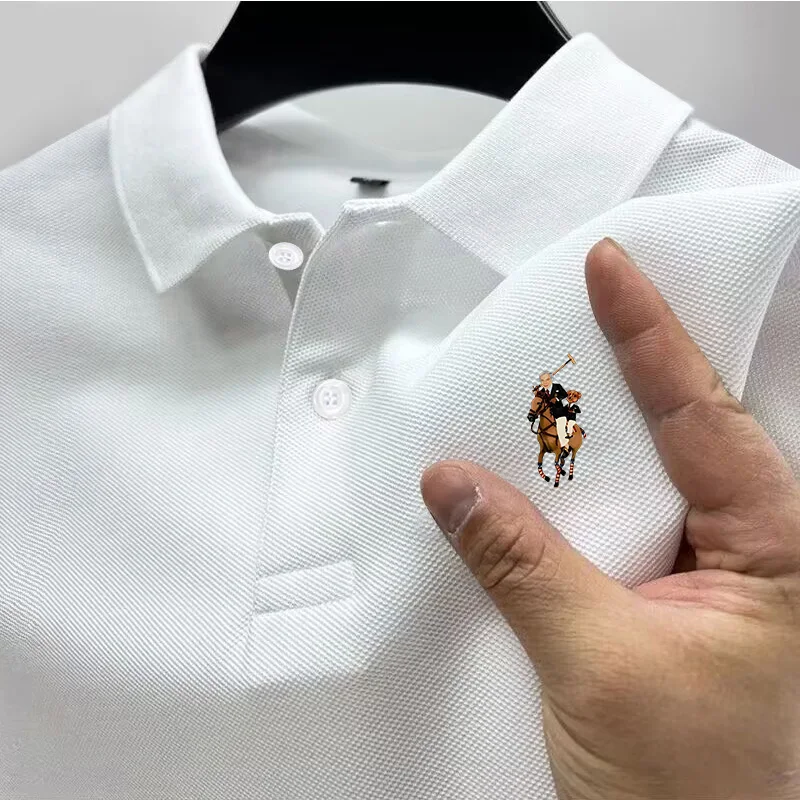 2026 Men's Casual Polo Shirt, Summer Street Style Short-Sleeve Business Casual Top, Stylish and Breathable Polo Shirt