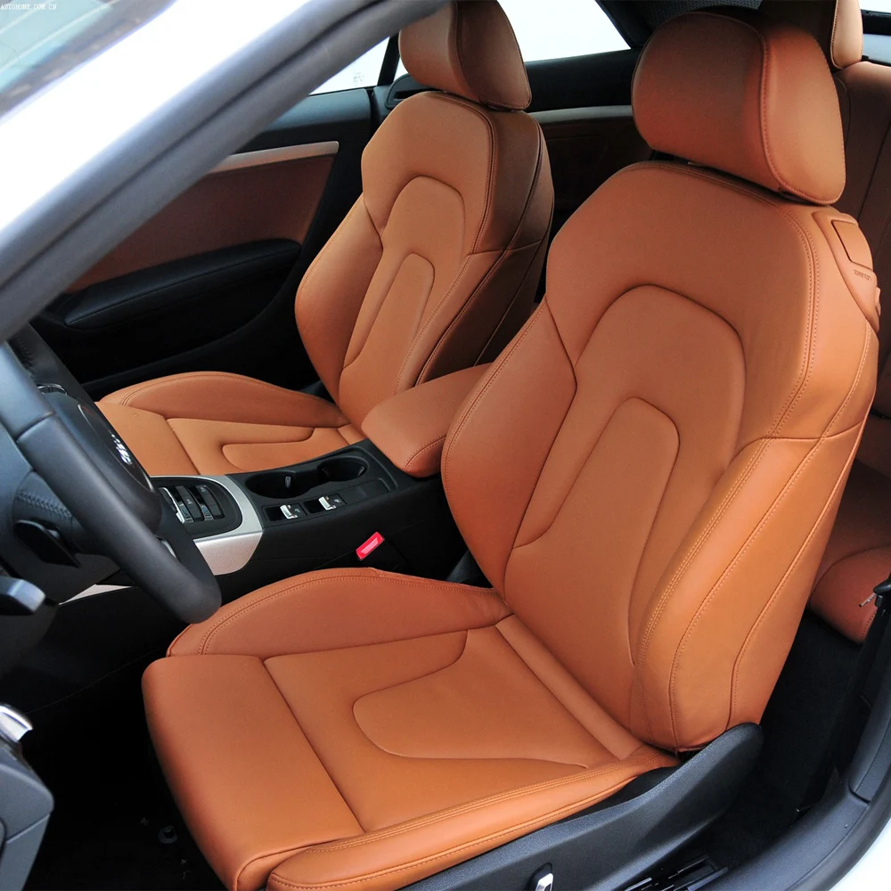 

Индивидуальные чехлы для автомобильных сидений Audi A5 2010-2013 из искусственной кожи, полностью закрывающие сиденья, аксессуары для интерьера