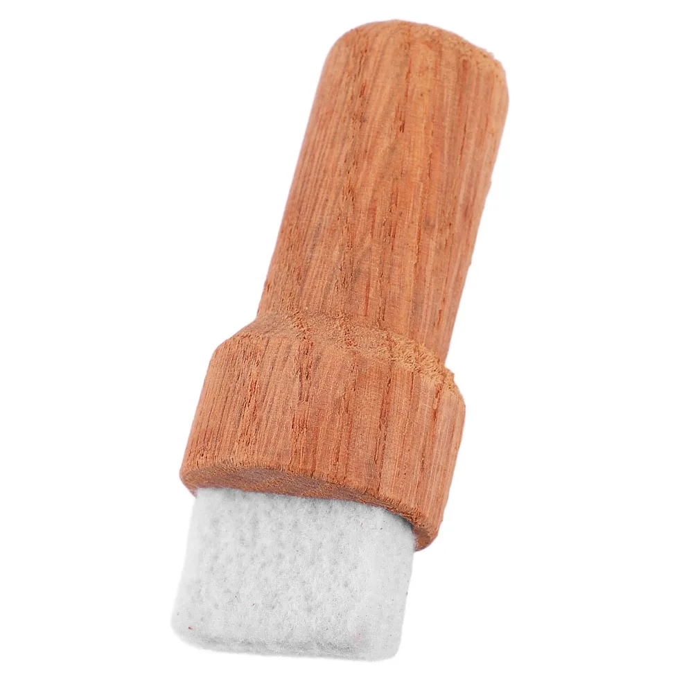 Wood+High Density Felt Guitar Cleaning Brush Wood Handle Wood Color String Cleaning Tool Fretboard Dust Cleaner