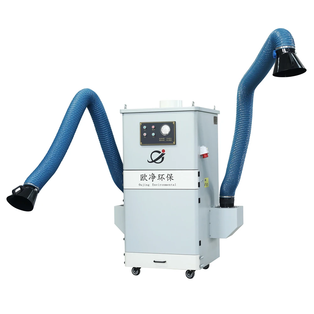 New CE Certified Portable Industrial Flexible Smoke Extractor-Welding Fume Purifier Suction Arm Hood 3.0KW Motor 99.9%