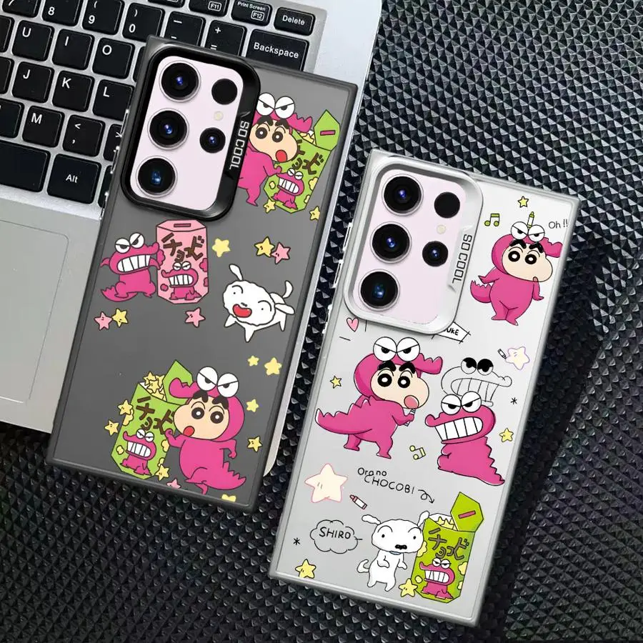 Crayon Shin-Chan Anime Case for Samsung Galaxy S25 S24 FE S20 FE S21 S25Edge S23 Note 20 Ultra S22 Ultra Phone Cover 