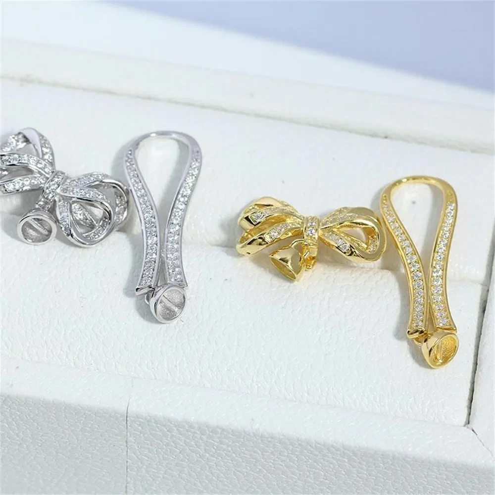 

Ювелирная застежка из стерлингового серебра 925 пробы для DIY ожерелья, браслета, ювелирных изделий, соединительный крючок, серебряные застежки 925, принадлежности для рукоделия